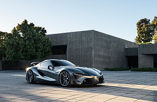 black coupe, Toyota, ft-1, supercars HD wallpaper