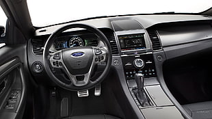 black Hyundai car steering wheel, Ford Taurus, Ford, car interior, vehicle HD wallpaper