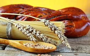 wheat, corn, and pasta