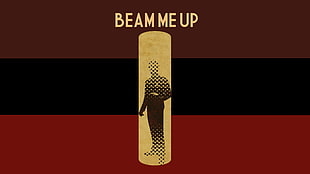 Beam Me Up tex, science fiction, Star Trek HD wallpaper