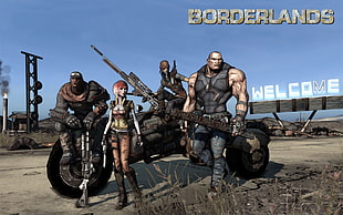 Borderlands game poster, video games, Borderlands