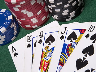 playing card and pokerchip HD wallpaper