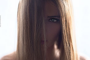 woman's brown hair HD wallpaper