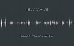 New Wave album, texture, typography, digital art, music