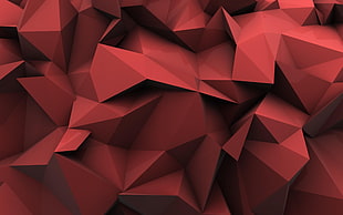 shallow focus of red papers