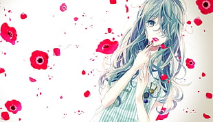 long haired female anime digital art, anime, Citrus (manga) HD wallpaper