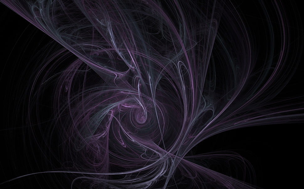 black and white abstract artwork illustration HD wallpaper