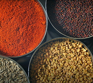 several spices, photography, food