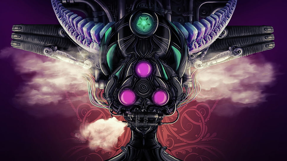 Alien illustration HD wallpaper