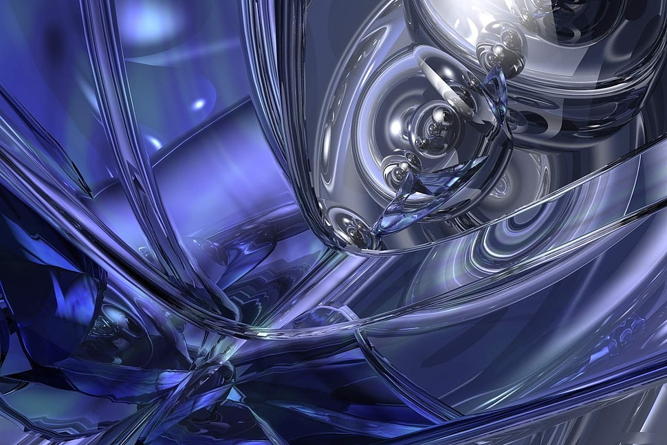 white and gray liquid wall art HD wallpaper
