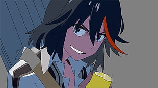 black haired boy character, Kill la Kill, Matoi Ryuuko, anime HD wallpaper
