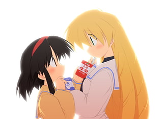 two female anime character facing each other