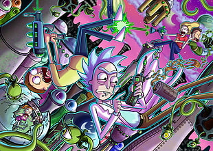 Rick and Morty, tv series, cartoon, Rick Sanchez HD wallpaper