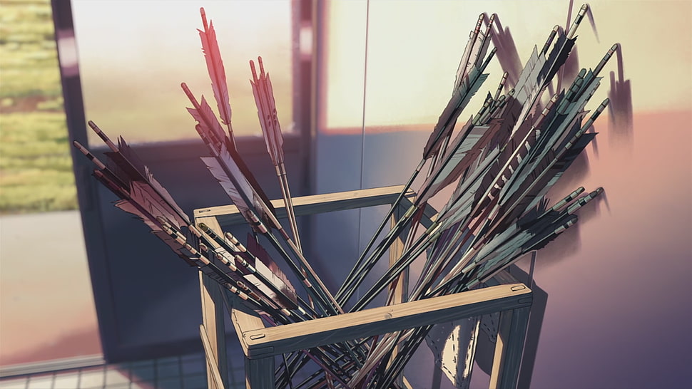 black arrows, arrows, 5 Centimeters Per Second HD wallpaper