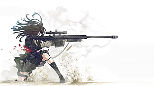 profile of female anime character illustration