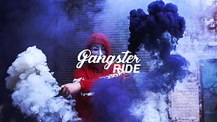 Gangster Ride illustration, smoke, smoking, police, lowrider HD wallpaper