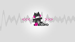 black and purple Electro illustration, Monstercat, music HD wallpaper