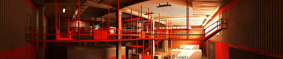 house interior, Mirror's Edge, video games, multiple display, triple screen HD wallpaper