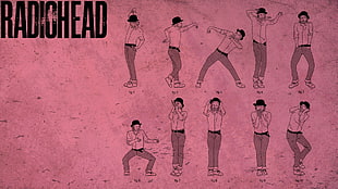 Radiohead illustration HD wallpaper