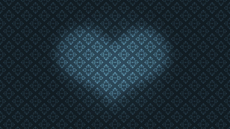 white and black area rug, heart, pattern, minimalism, blue HD wallpaper