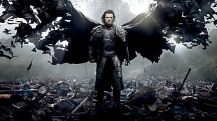 man in black knight armor, Dracula Untold, battle