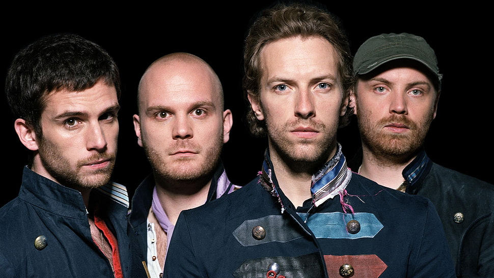 four men in leather jackets HD wallpaper