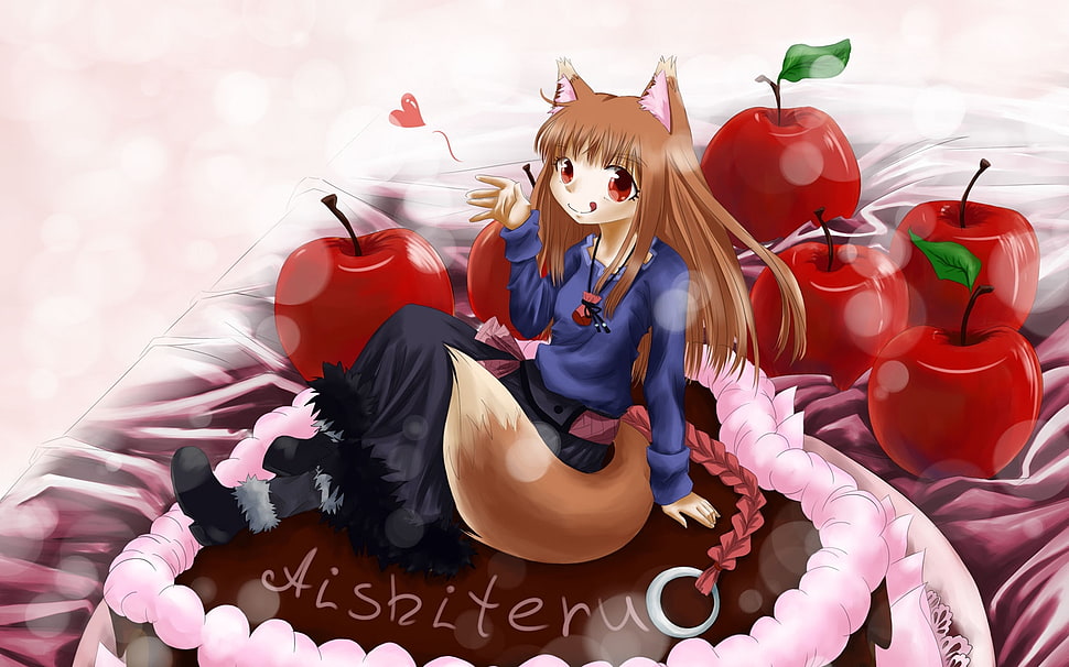 girl fox animated character HD wallpaper