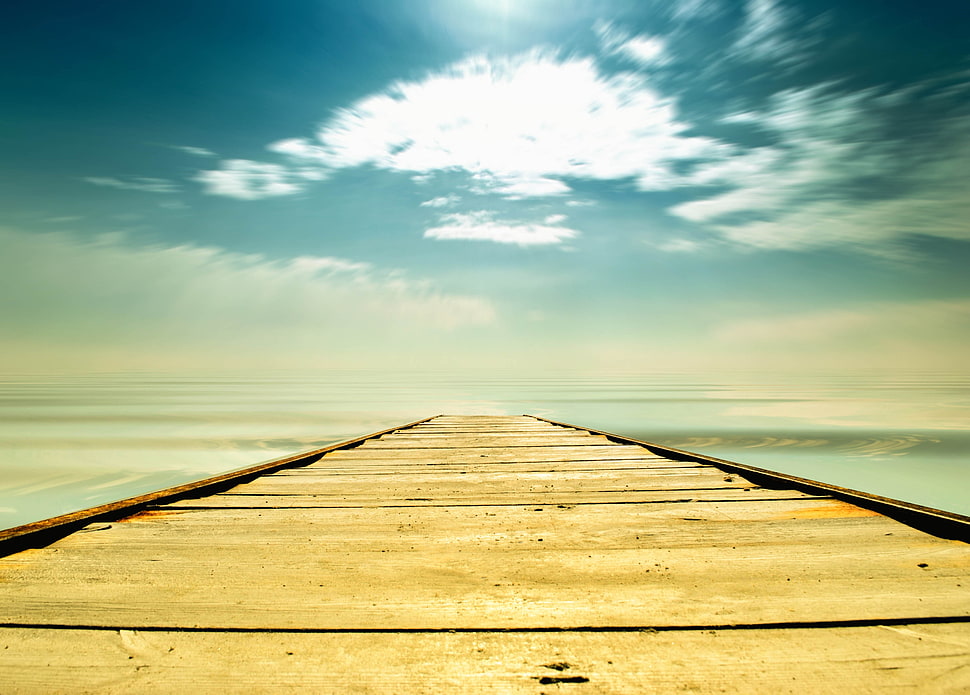 brown bridge during daytime photo HD wallpaper