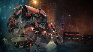 red robot illustration, movies, Pacific Rim HD wallpaper