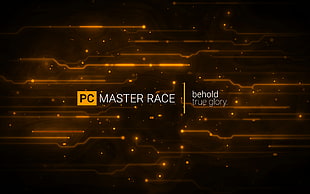 PC Master Race text overlay, PC gaming, PC Master  Race HD wallpaper
