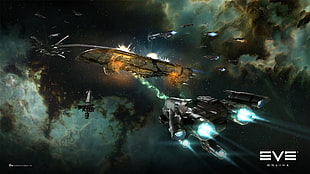 Eve Online game application screenshot, EVE Online, PC gaming, science fiction, space
