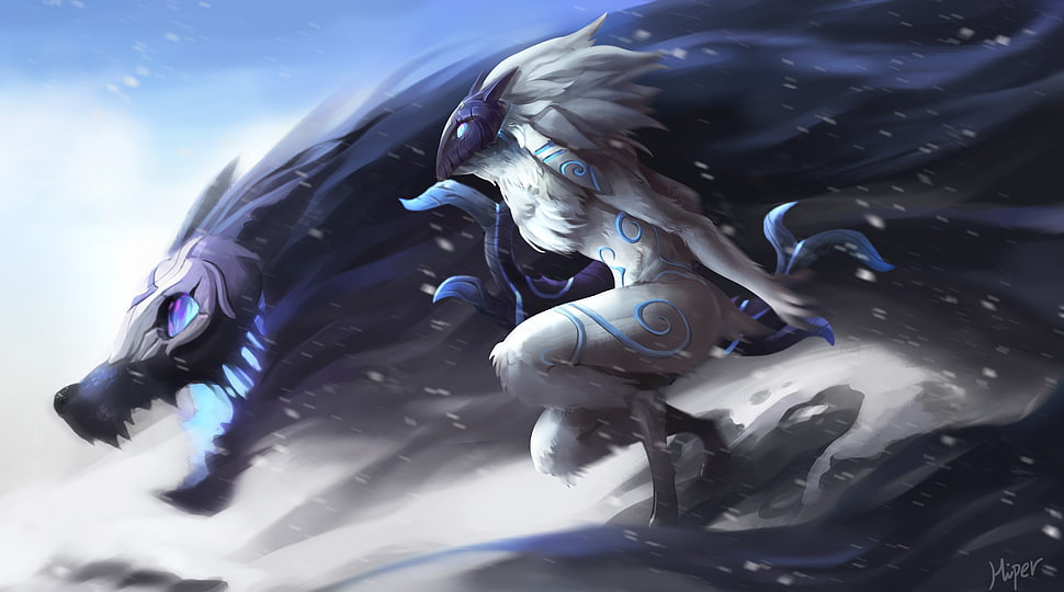 Kindred from League of Legends wallpaper HD wallpaper