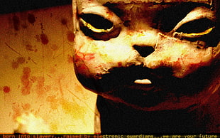 baby doll, horror, face HD wallpaper