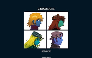 Crescendolls digital wallpaper, anime, Interstella 5555, crossover, Gorillaz HD wallpaper