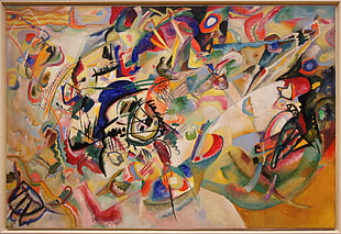 multicolored abstract painting, Wassily Kandinsky, painting, classic art, abstract HD wallpaper