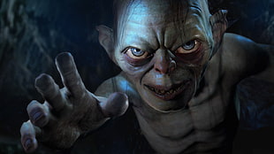 Master Yoda digital wallpaper, Middle-earth: Shadow of Mordor, Gollum, video games