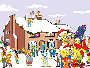 The Simpson digital wallpaper, The Simpsons, Homer Simpson, Marge Simpson, Bart Simpson HD wallpaper