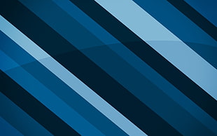 blue, white, and black diagonal striped digital wallpaper