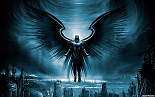 angel wallpaper, angel, wings, apocalyptic, Vitaly S Alexius