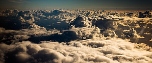 clouds, clouds, aerial view HD wallpaper
