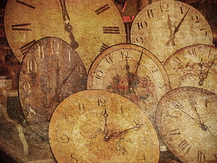 assorted clocks HD wallpaper