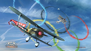 War Thunder game application, War Thunder, Olympic Games, airplane, Gaijin Entertainment HD wallpaper