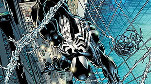 Venom digital wallpaper, Spider-Man, Marvel Comics HD wallpaper