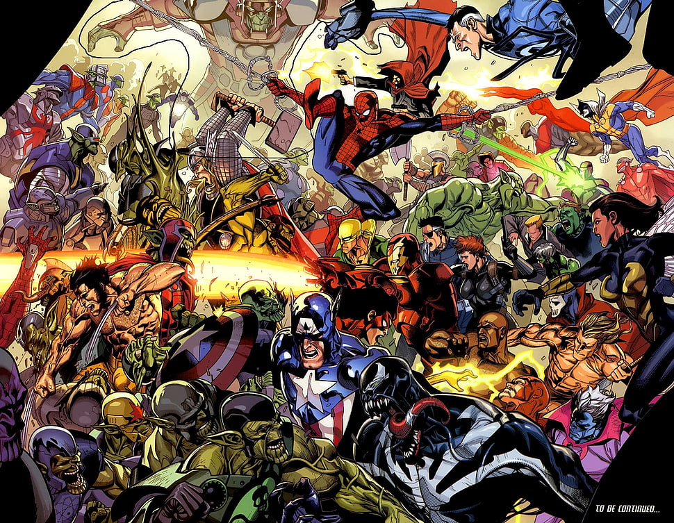 Marvel Characters illustration HD wallpaper