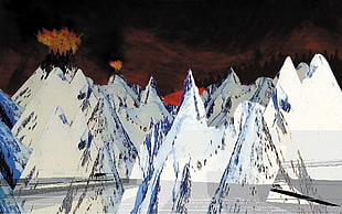 abstract painting, Kid A, Radiohead HD wallpaper