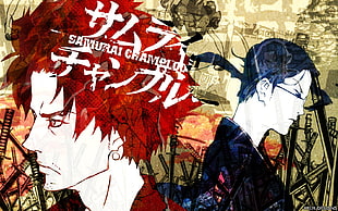 Samurai illustration, Samurai Champloo, anime, Mugen, Jin