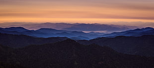 Mountain View during Morning HD wallpaper