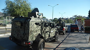 green, gray and black digital camouflage truck, Mexico, Army Mexican, Ejercito Mexicano, military