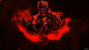 man character illustration, Vash the Stampede, Trigun, anime, glowing eyes HD wallpaper