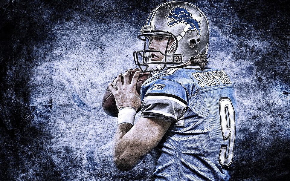 Stafford NFL player wallpaper, NFL, American football, Detroit Lions, Matthew Stafford HD wallpaper